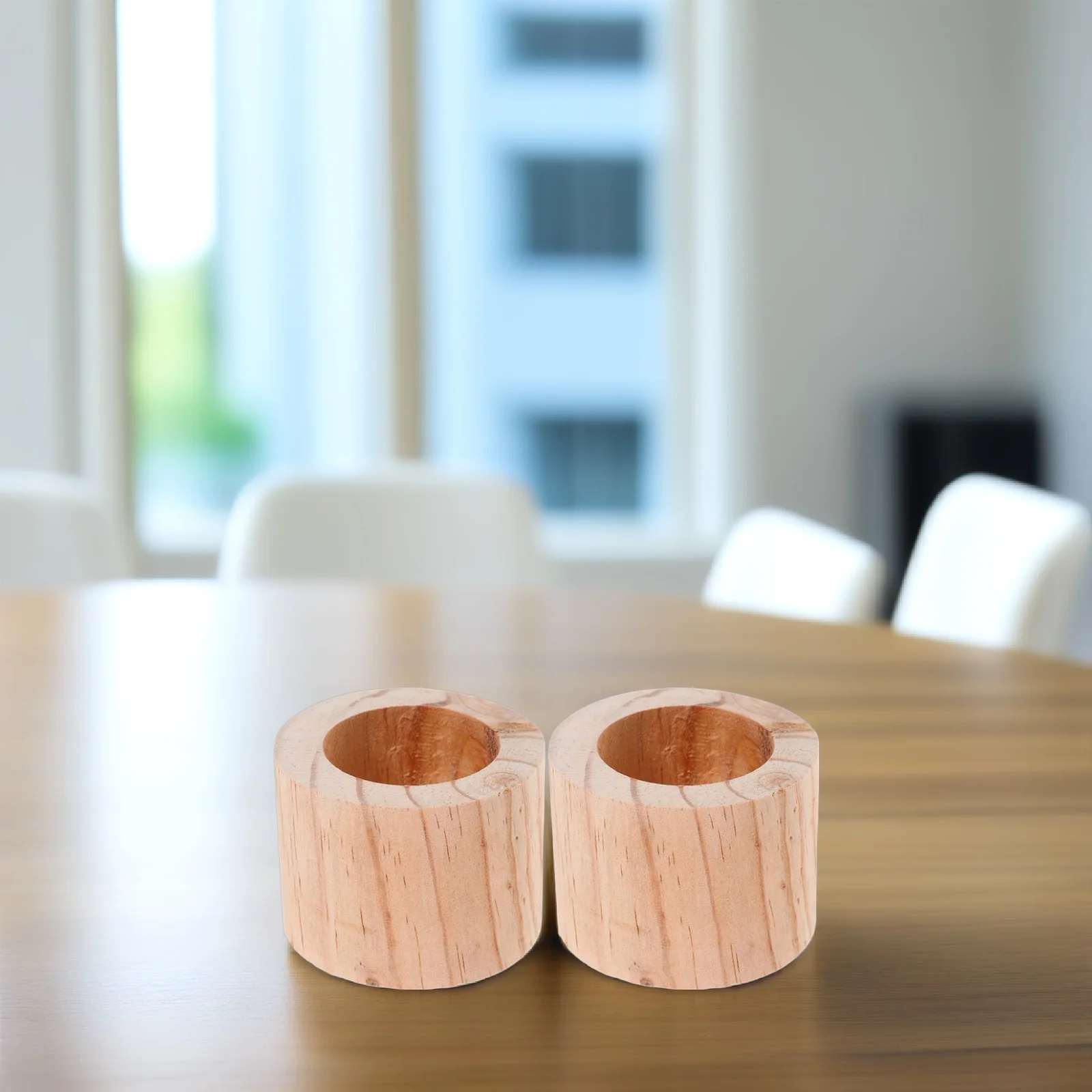 

3pcs Mini Wooden Flower Pot Log Succulent Planter Farmhouse Holder Bark Vase Durable Wood Finish Versatile