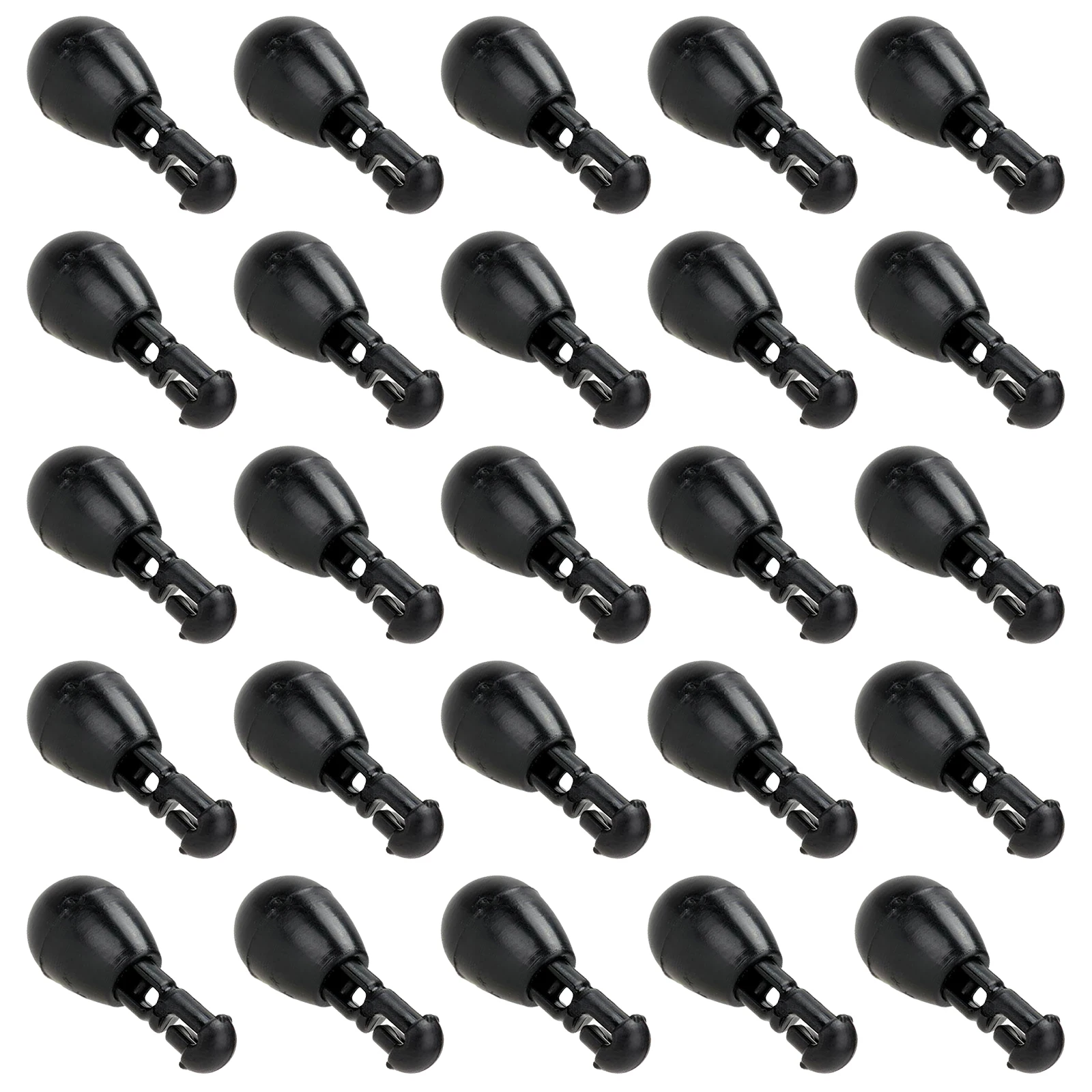 

25pcs Bean Connector ABS Rig Snap Accessories Double Sea Sea Bean Connector Tackle Tool Portable Fishing Tackle Gift