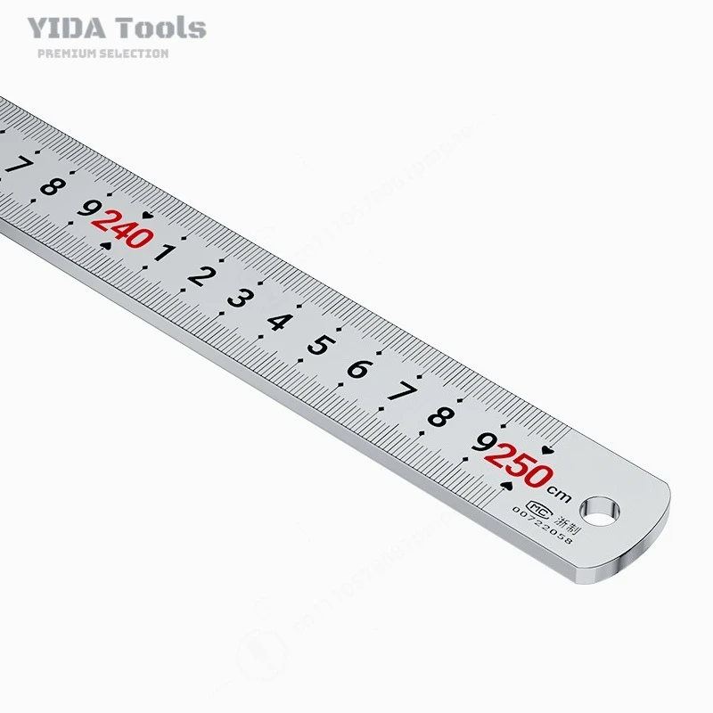 Large Size Steel Straight Ruler 2M 3M Stainless Steel Measuring Ruler Wear-resistant Woodworking Tool