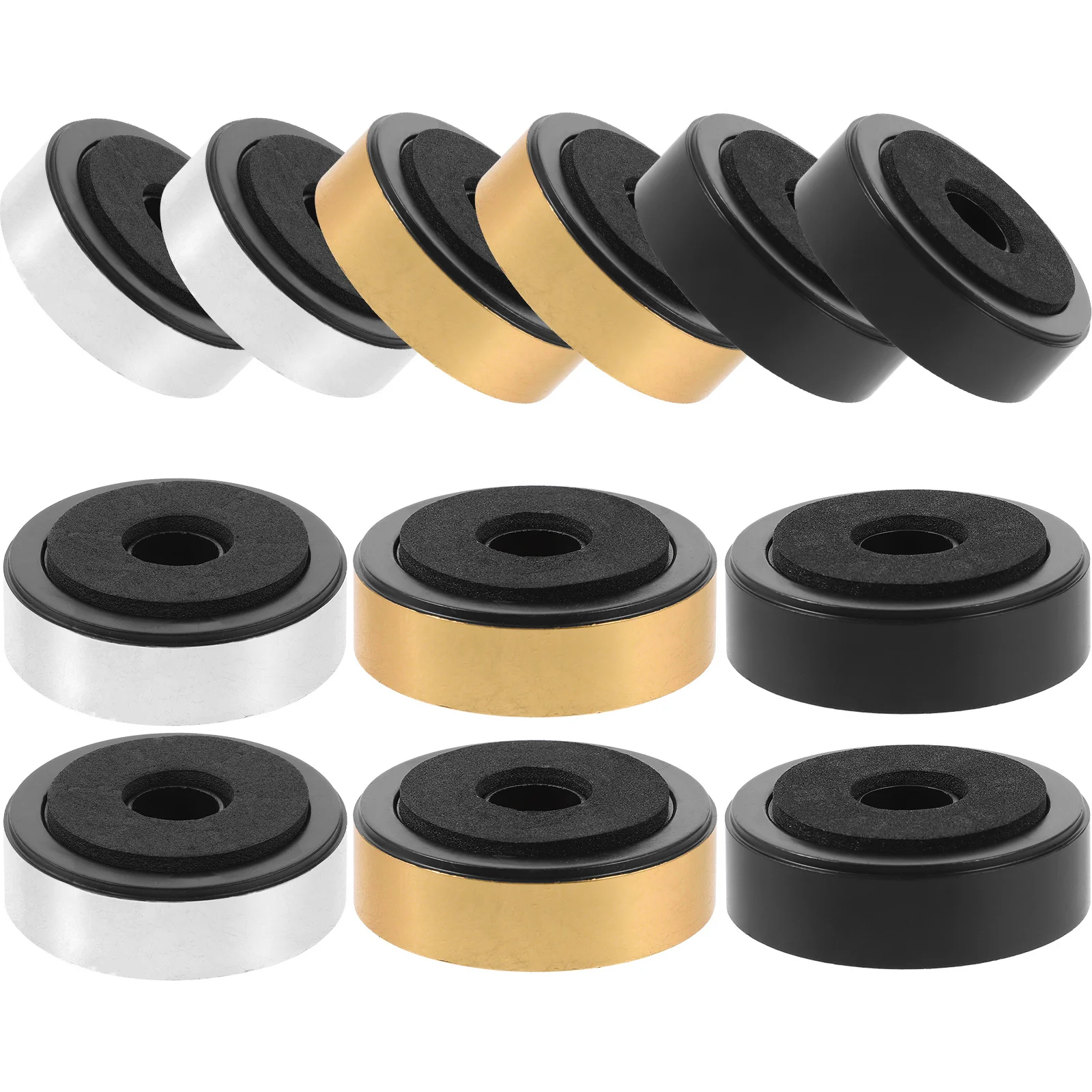 12 قطعة أقدام عزل المتكلم معدات الصوت منصات امتصاص الصدمات لعزل مضخم الصوت في الاستوديو #5