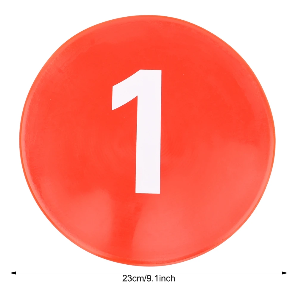 10 Buah Peralatan Latihan Sepak Bola Tanda Cakram Penanda Cakram Datar