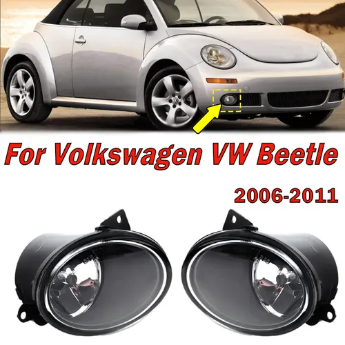 Imagen 1 del producto 1C 0941699 E 1C 0941700 E accesorios de coche para VW Beetle 2006 2007 2008 2009 2010 2011 luz antiniebla conjunto de lámpara antiniebla halógena delantera automática