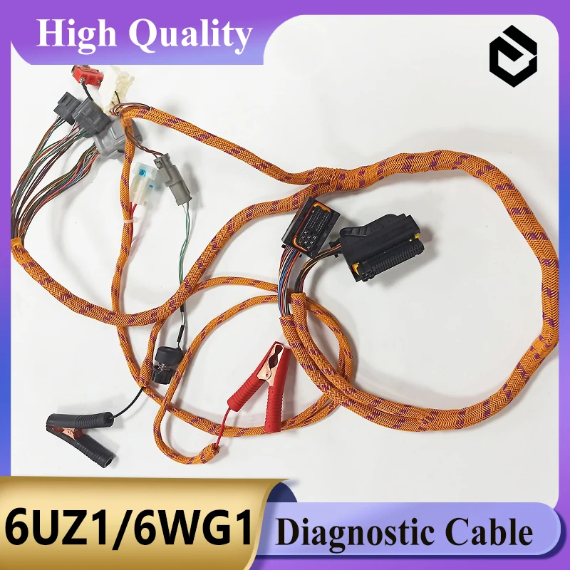 Cable de diagnóstico para motor 4HK1 6HK1 6UZ1 6WG1, arnés de prueba completo para motor 4hk1 6hk1 6uz1 6wg1