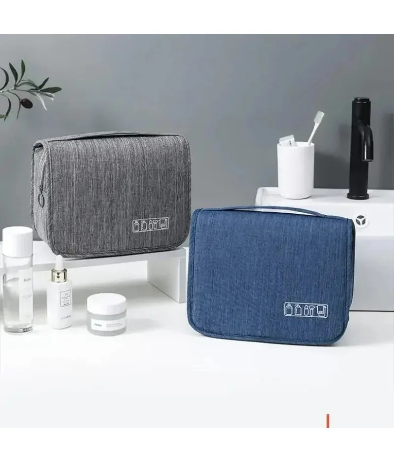 

1PC Oxford Fabric Men Business Portable Storage Bag Toiletries Organizer Women Cosmetic Bag Waterproof Hanging Travel Wash Pouch