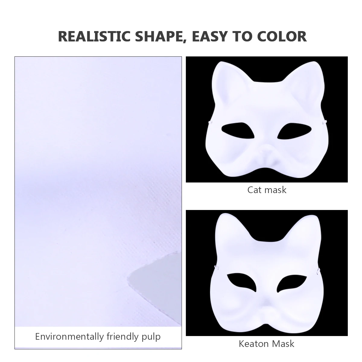 

12PCS Lightweight Animal Pulp Mask Diy Painting Props for Creative Cartoon Mask Kids DIY Party Creative Cartoon Props