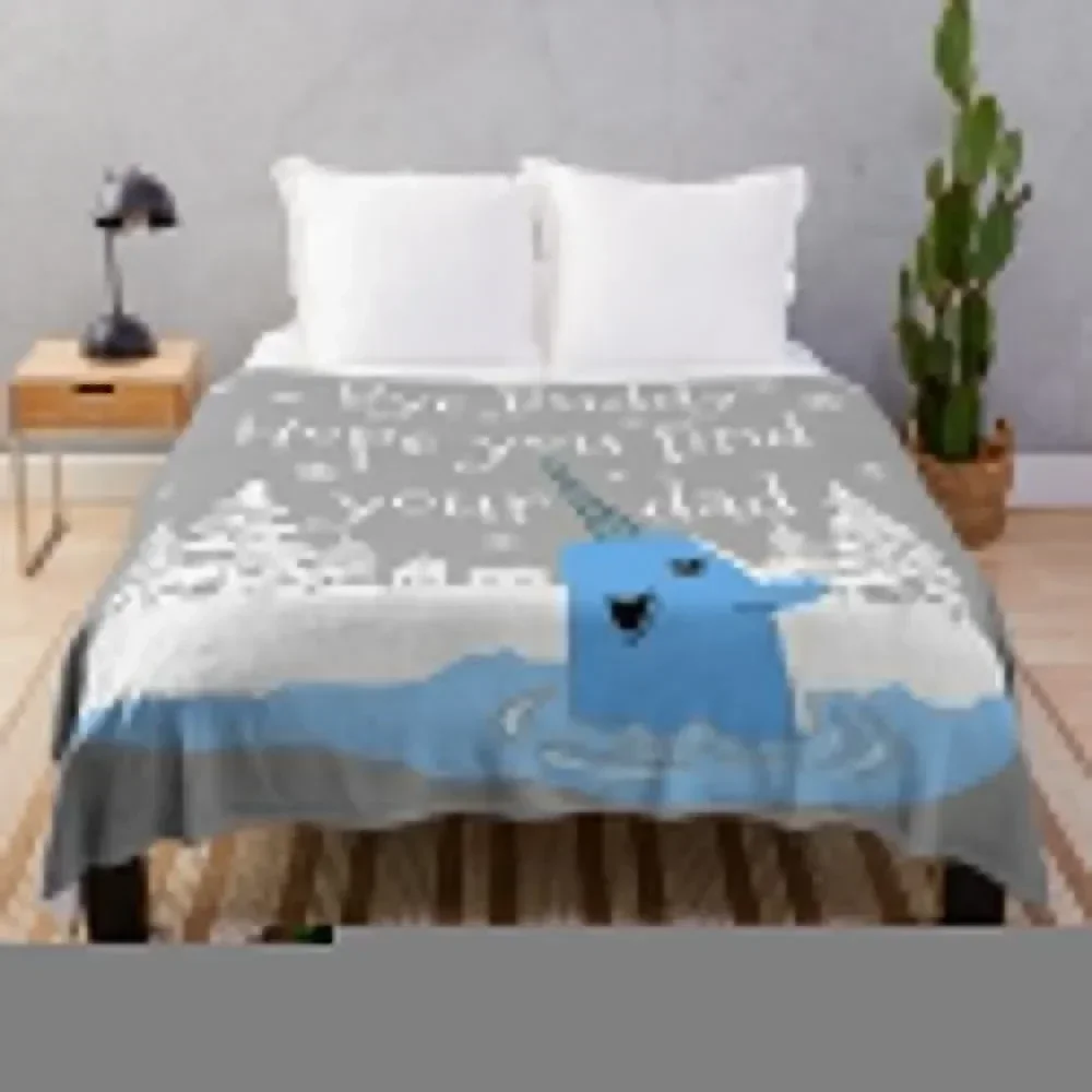 

Bye Buddy Hope you find your dad Throw Blanket Warm Throw Blanket Gift for Anniversary
