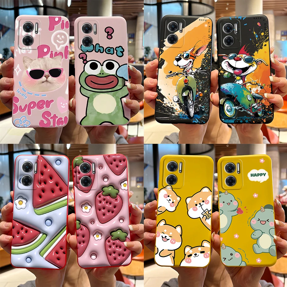 For Xiaomi Redmi10 5G Phone Case Silicone Soft TPU Cute Bear Cartoon Frog Back Cover for Xiaomi Redmi 10 5G Shell Case 6.58 inch