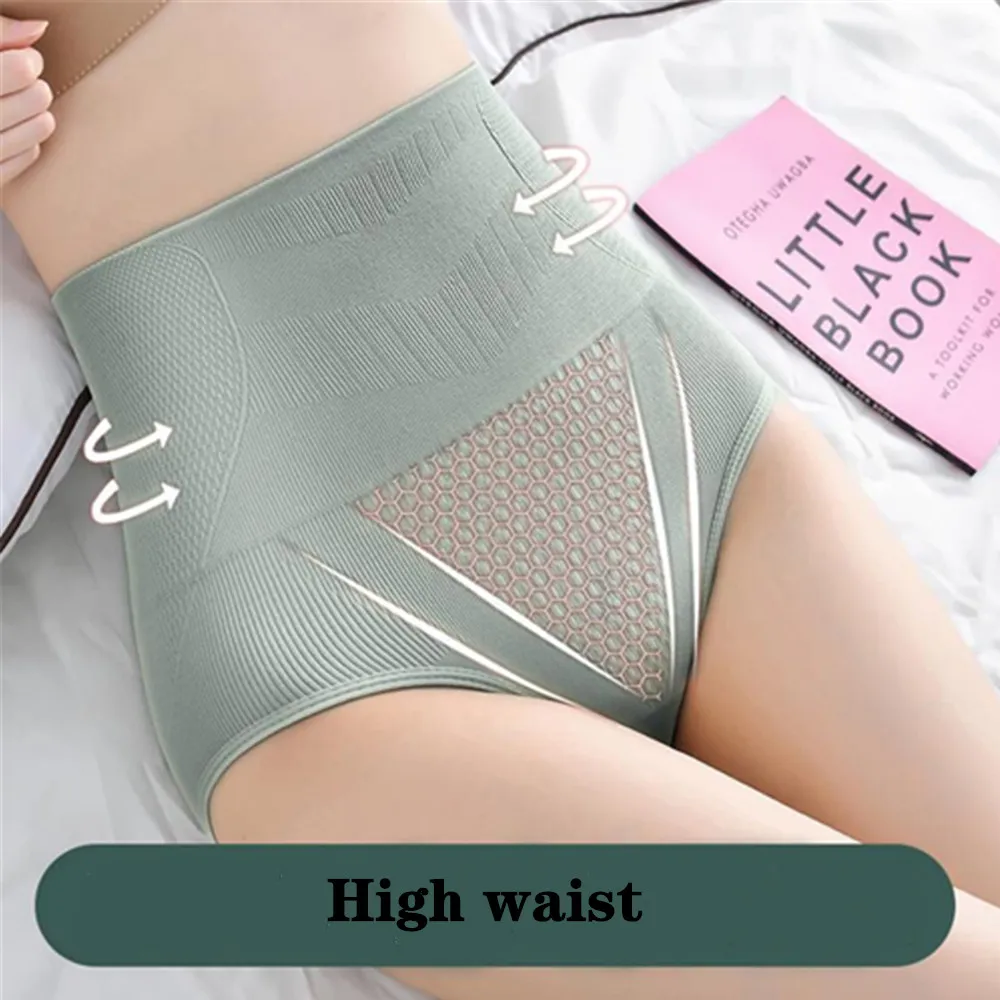 New Body Shaping Brief for Women's Tightening Belly High Waist Seamless Honeycomb Graphene Triangle Shorts Menstrual Period Pant