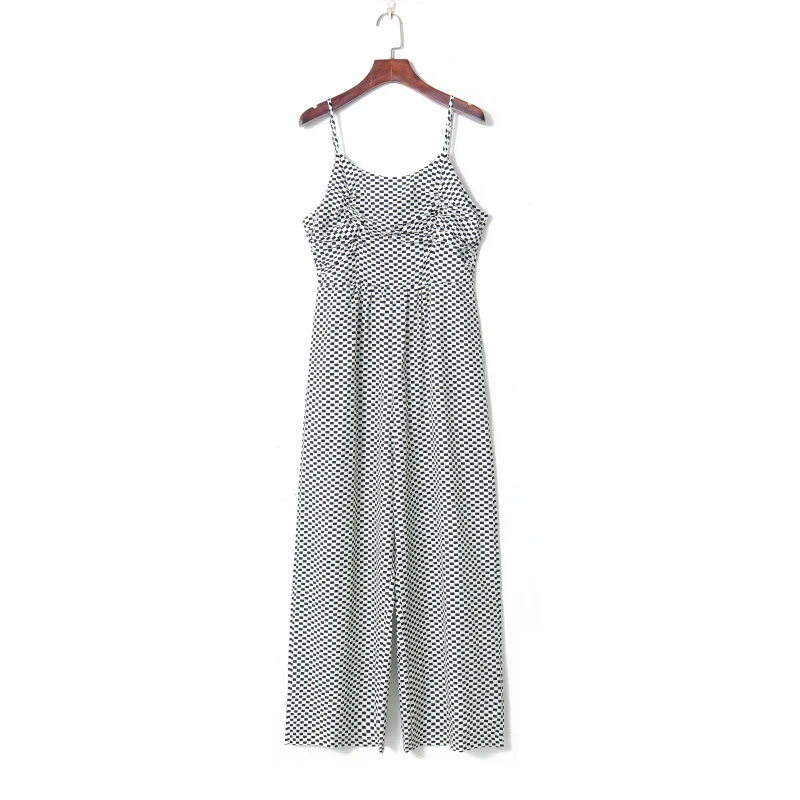 

Летние женские широкие брюки в клетку, модные, элегантные, струящиеся, простые, с высокой талией, длинные брюки