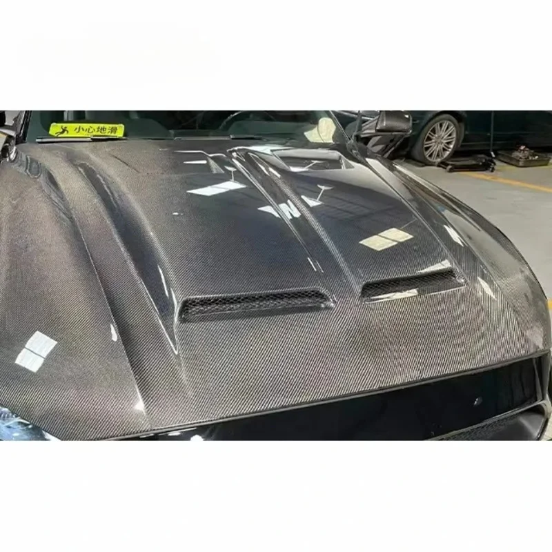 

Carbon Hood for Mustang S650 18-23 Upgrade Shelby Super Snack Carbon Fiber Engine Bonnet Hood