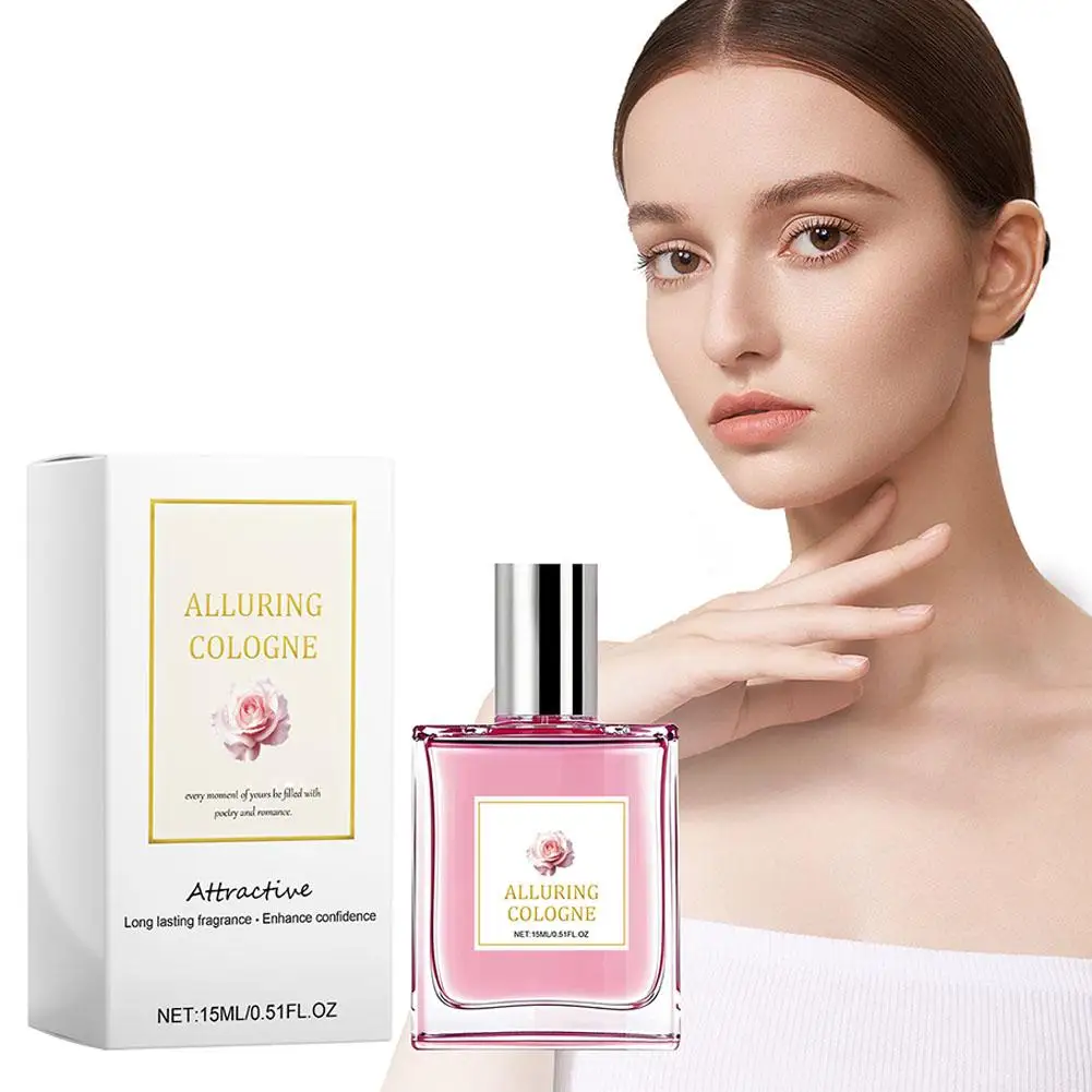 15ml de longa duração rosa perfume fragrância floral planta perfumada névoa corporal mostrar confiança aumentar namoro diário perfume corporal