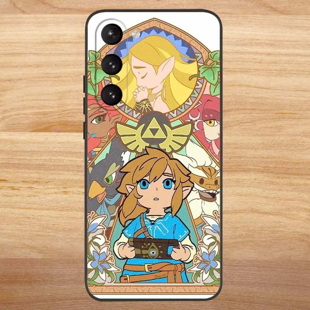 Gra Etui na telefon L-Legend of Z-Zeldas do Samsung S23,23,22,30,21,10,9, Note20 Ultra,Lite, Ultra,5G, Plus,FE, czarne miękkie etui