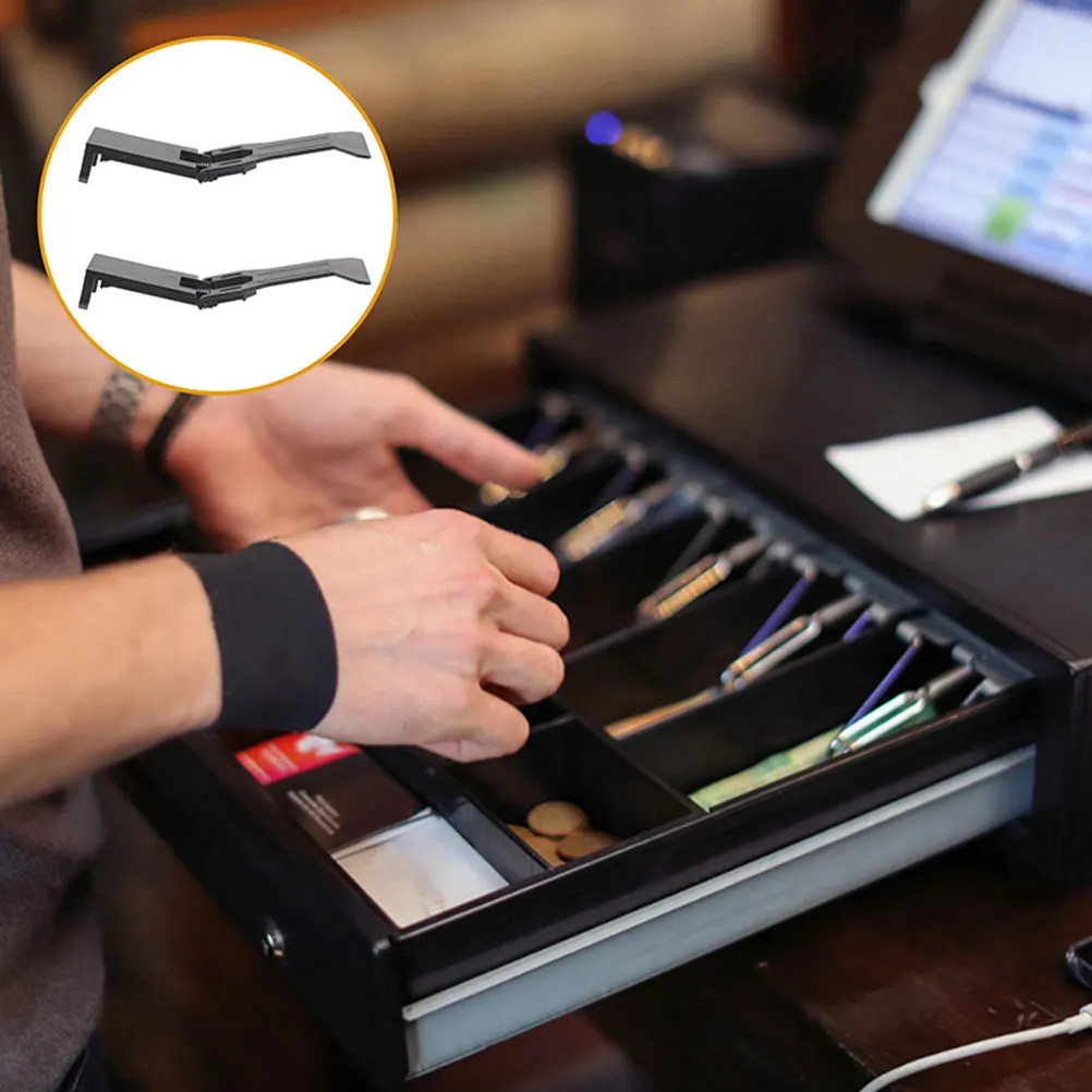 

12pcs Reusable Plastic Cash Drawer Clips For Cash Register Tray Insert Money Organizer Small Business Supplies Bill Holder