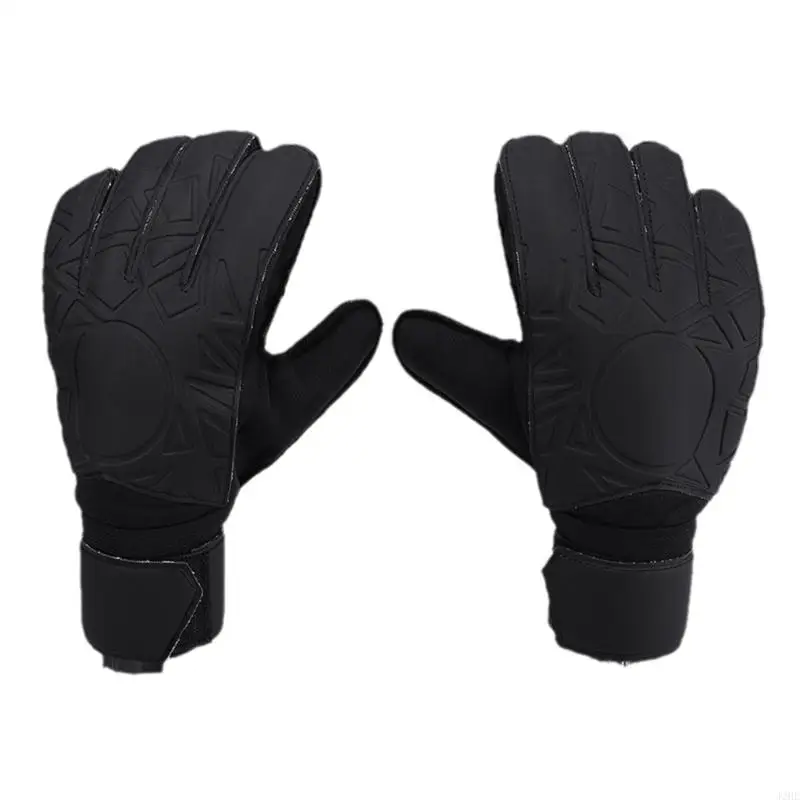 J2HE Glove Glove Guante fútbol Guantes agarre fuerte con protecciones dedo Guante protector látex sin látea para