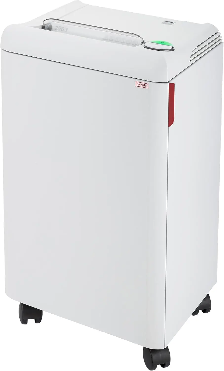 Strip-Cut Centralized Office Paper Shredder with Continuous Operation, 19-21 Sheet Capacity, 20-Gallon Bin, Shreds Staples and Paper Clips