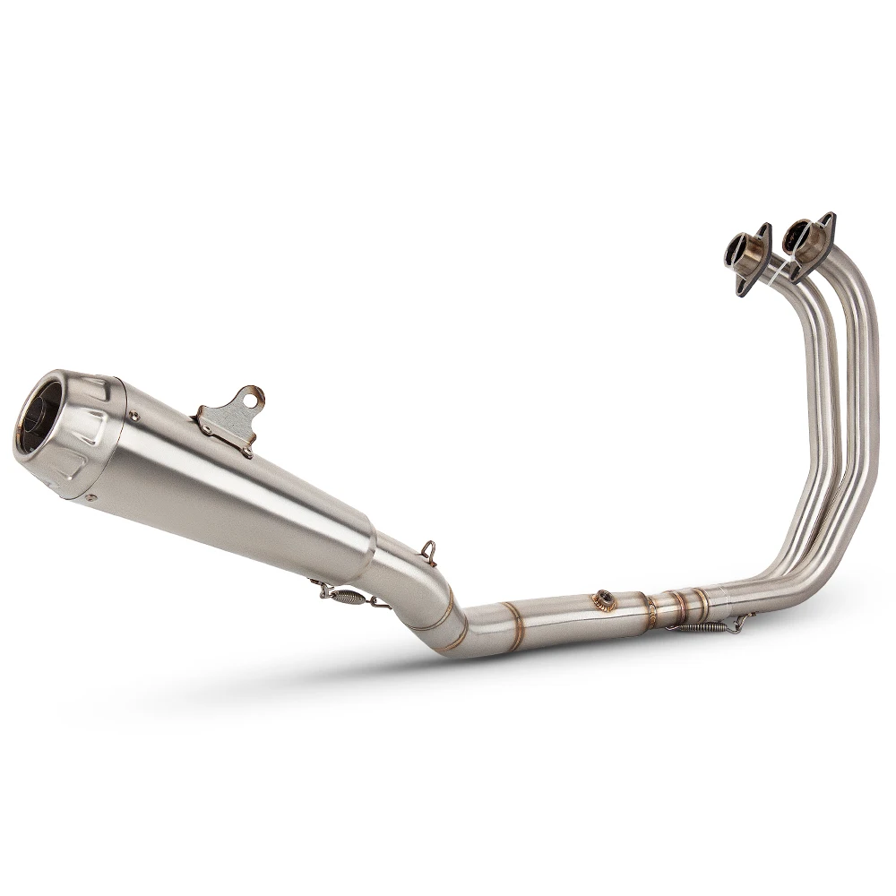 For Yamaha YZF R3 R25 MT03 2015-2025 Motorcycle Exhaust Full System Muffler With Header Front Link Pipe Slip On Escape Stainless