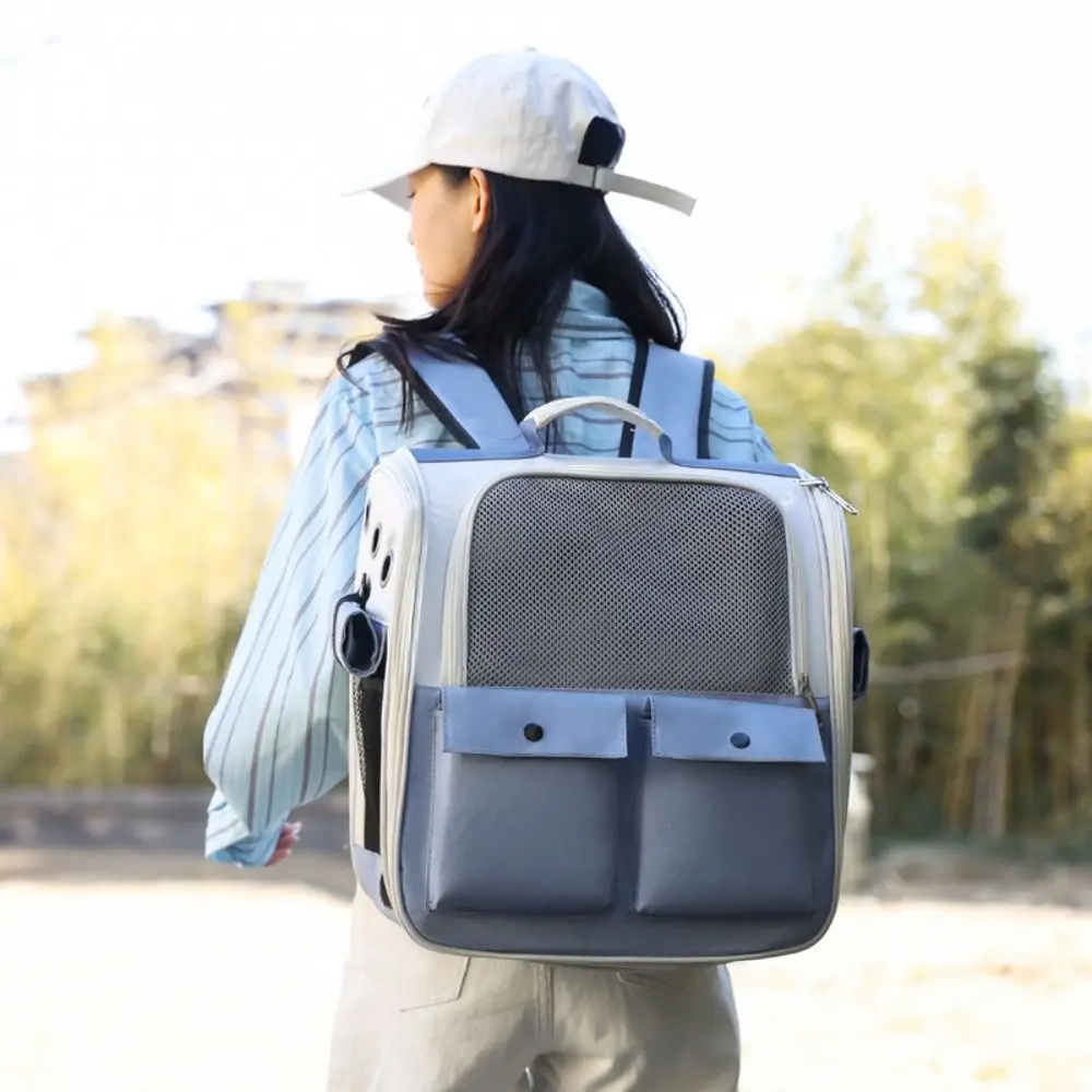 

Ventilation Pet Carrier Backpack Breathable Foldable Pet Travel Bags Comfortable Large Capacity Cat Carrying Bag Outdoor Travel
