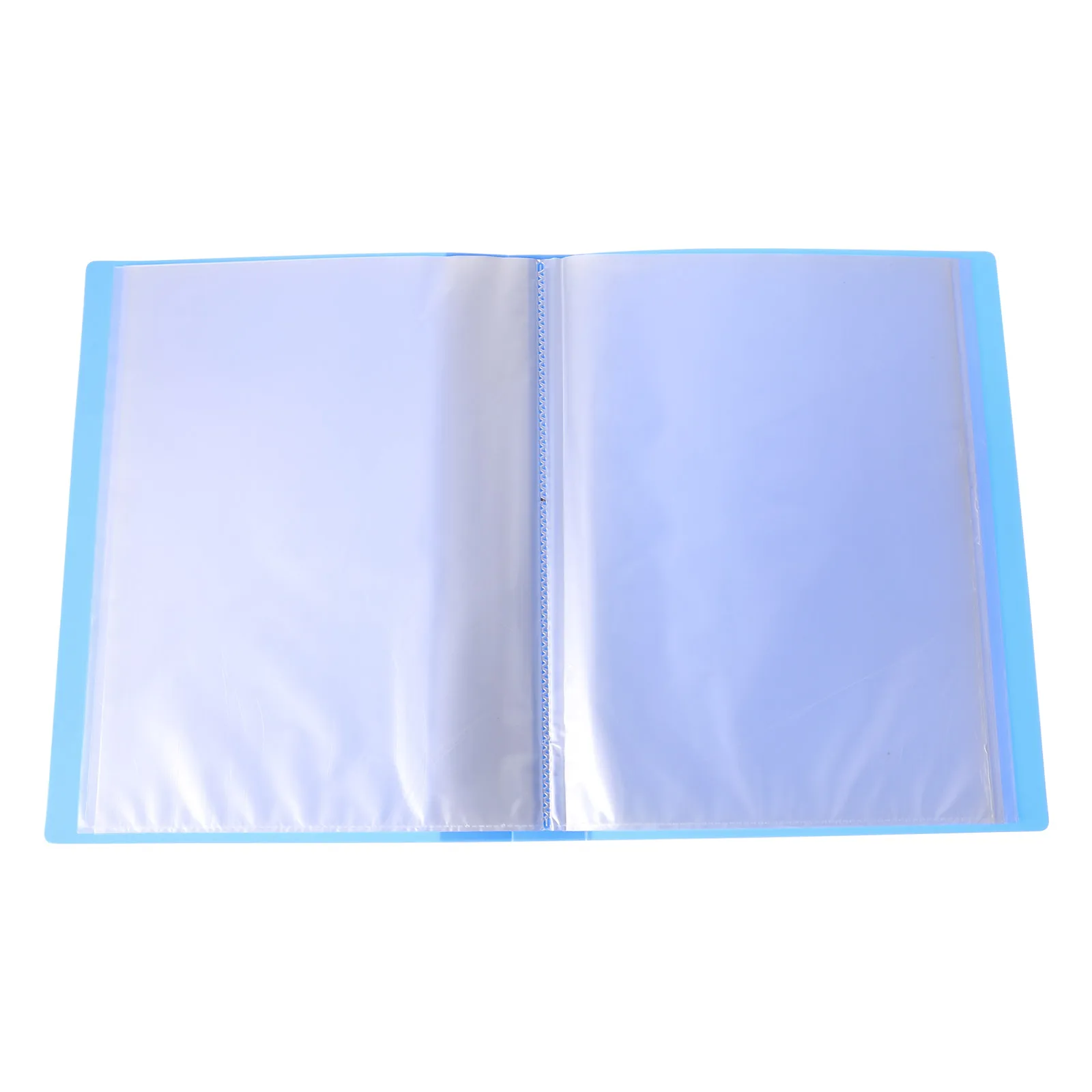 

File Organizer Folder Protection Cover Document Storage Blue Large Capacity Inner Transparent Lightweight Teachers Students