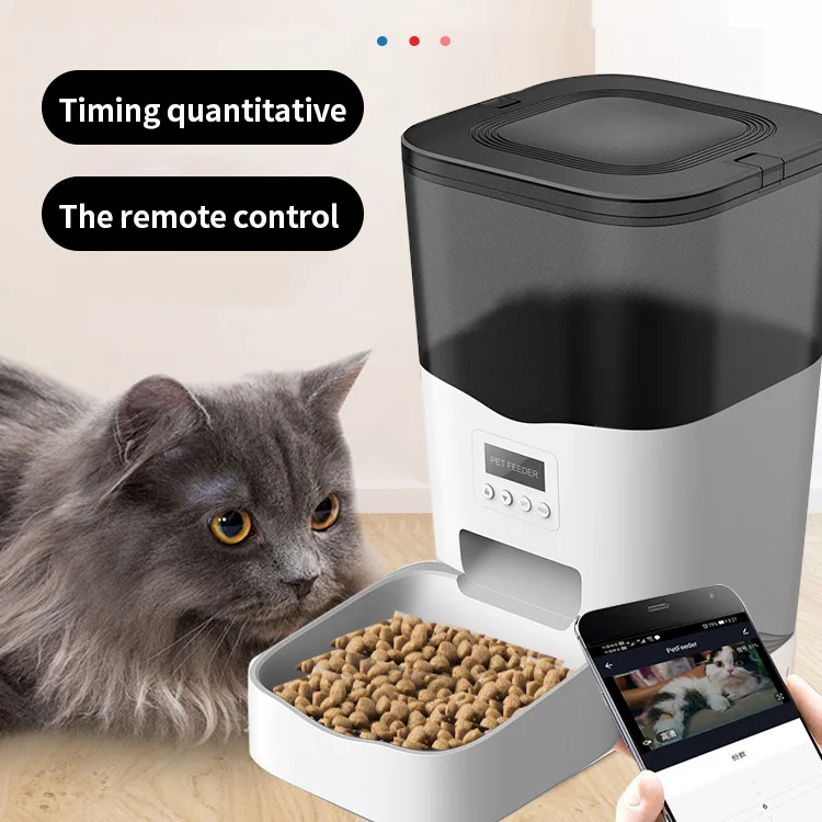 Smart Automatic Food Container Dispenser, Cat and Dog Feeder, 3L, Wi-Fi, Wholesale, Factory, High Quality, Top Sale