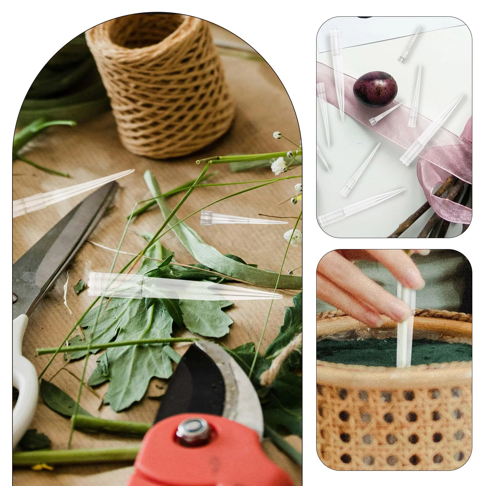 

60pcs Floral Water Tubes Transparent Stem Holders For Fresh Artificial Flowers Flower Arrangement Supplies Wedding Bouquet