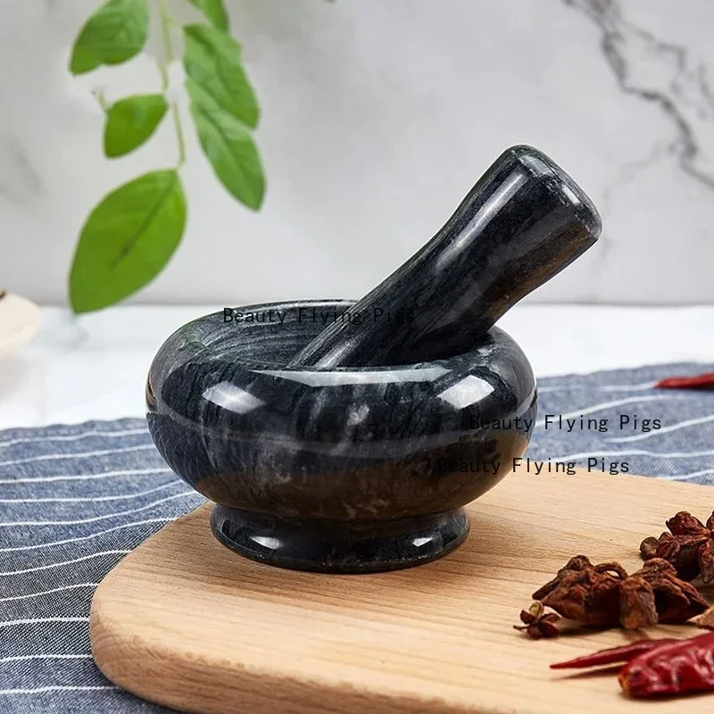 

1pc Marble Garlic Masher Manual Mini Tablet Sichuan Pepper Grinder Marble Hand-held Utensil Home Decoration Kitchen Utensils