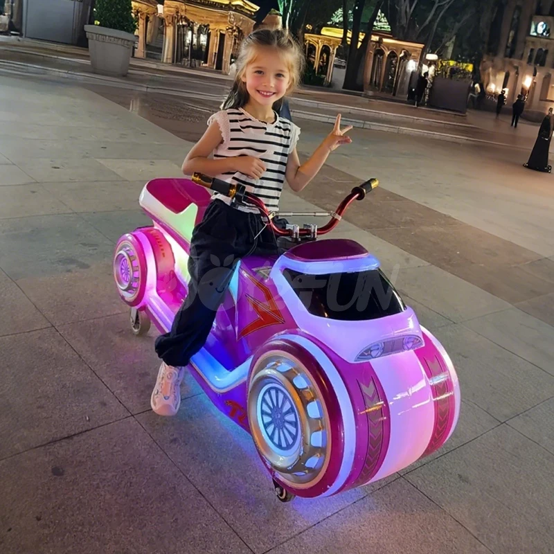 

2024 New Joy2fun Park Stall Children's Business Outdoor Double Electric Toy Car Amusement Equipment Motorcycles Bumper Car