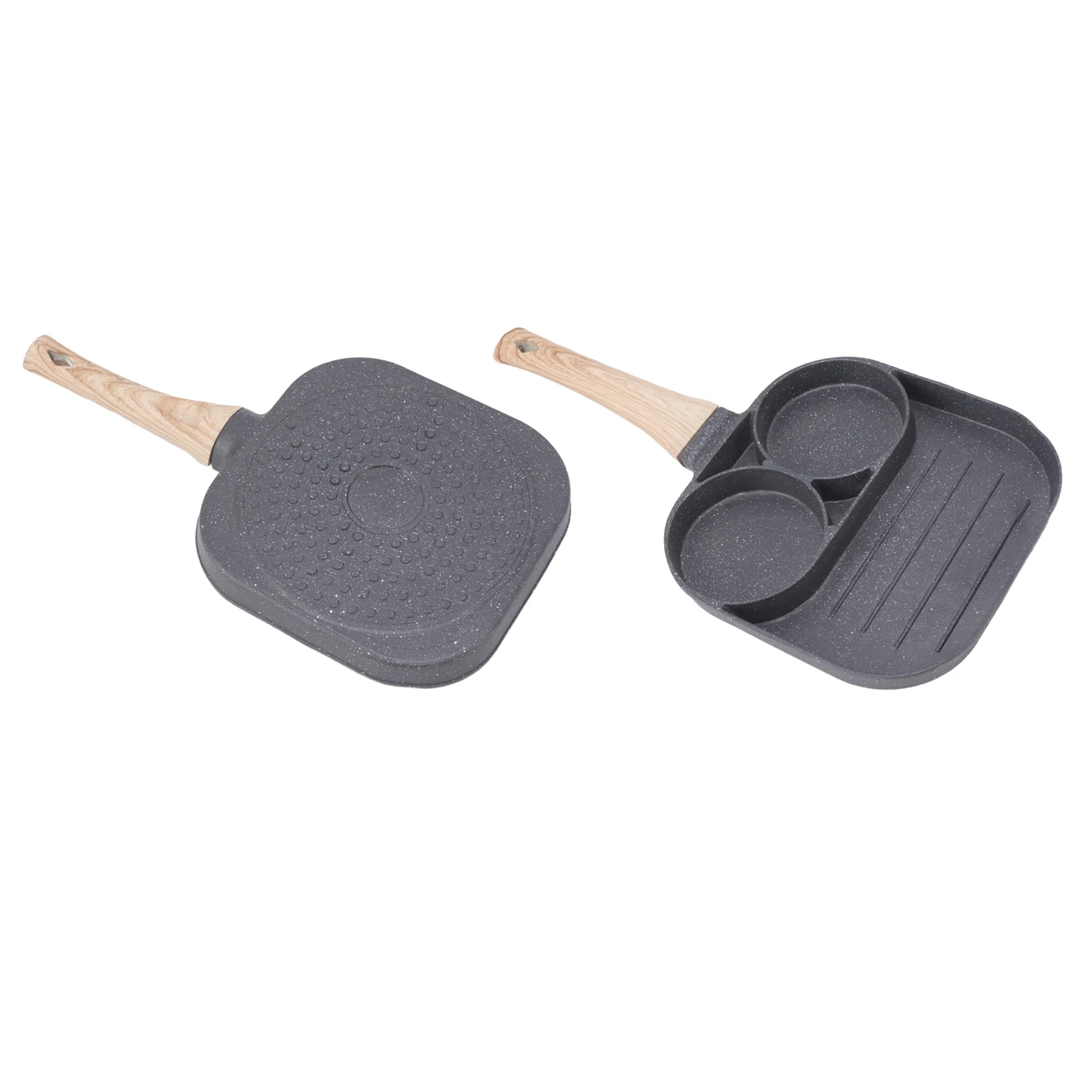 卵調理鍋,傷がつきにくい,朝食スティック,丸いカップ2個,誘導ストーブ用木製ハンドル,お手入れが簡単
