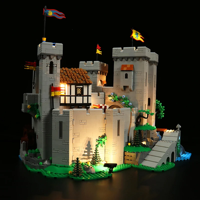DIY LED Light Kit For LEGO 10305 Lion King's Castle (Only LED Light,Without Blocks Model)