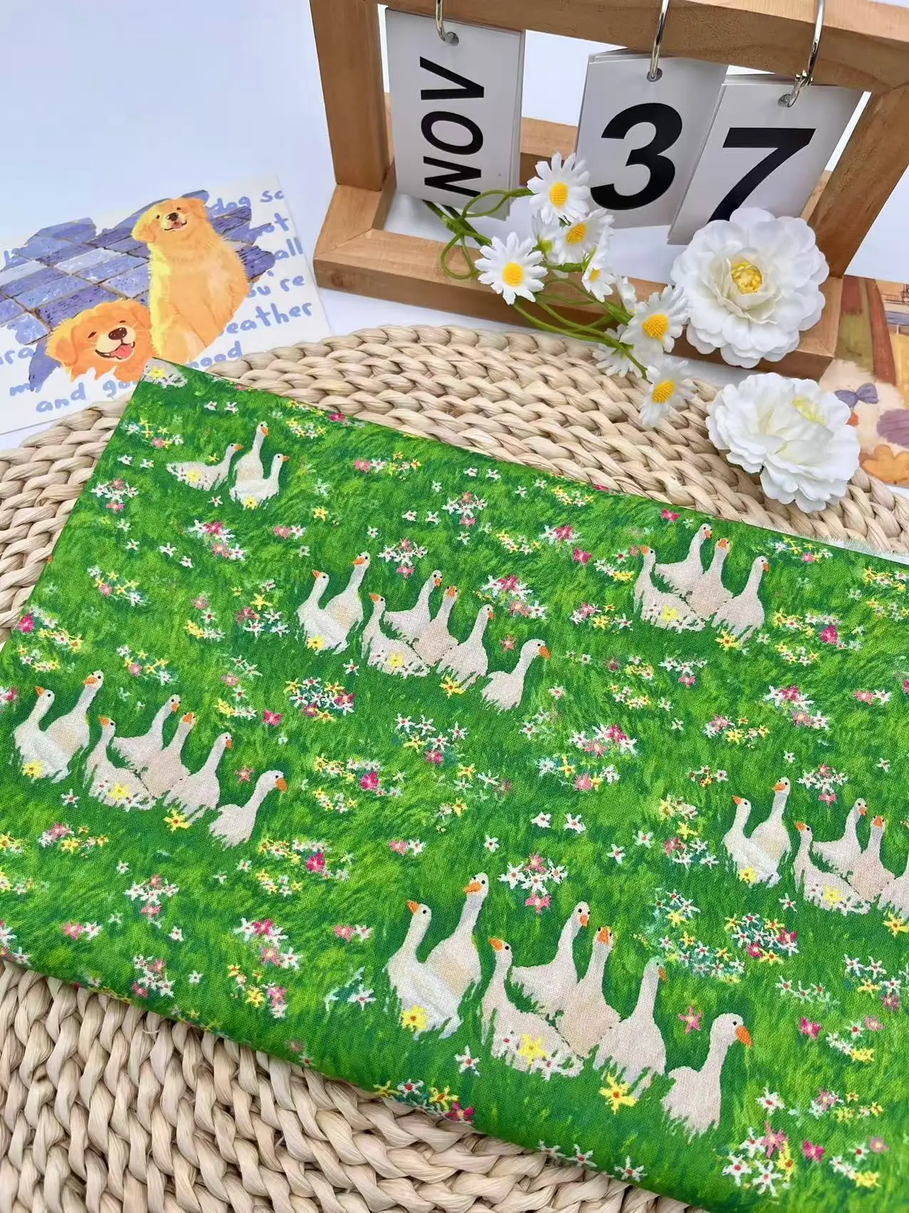 

Цифровая печать под масляную живопись, 20 штук, чистый хлопок, полотняное переплетение, цена за метр, ширина 11 метров, домашний декоративный текстиль, губчатая ткань