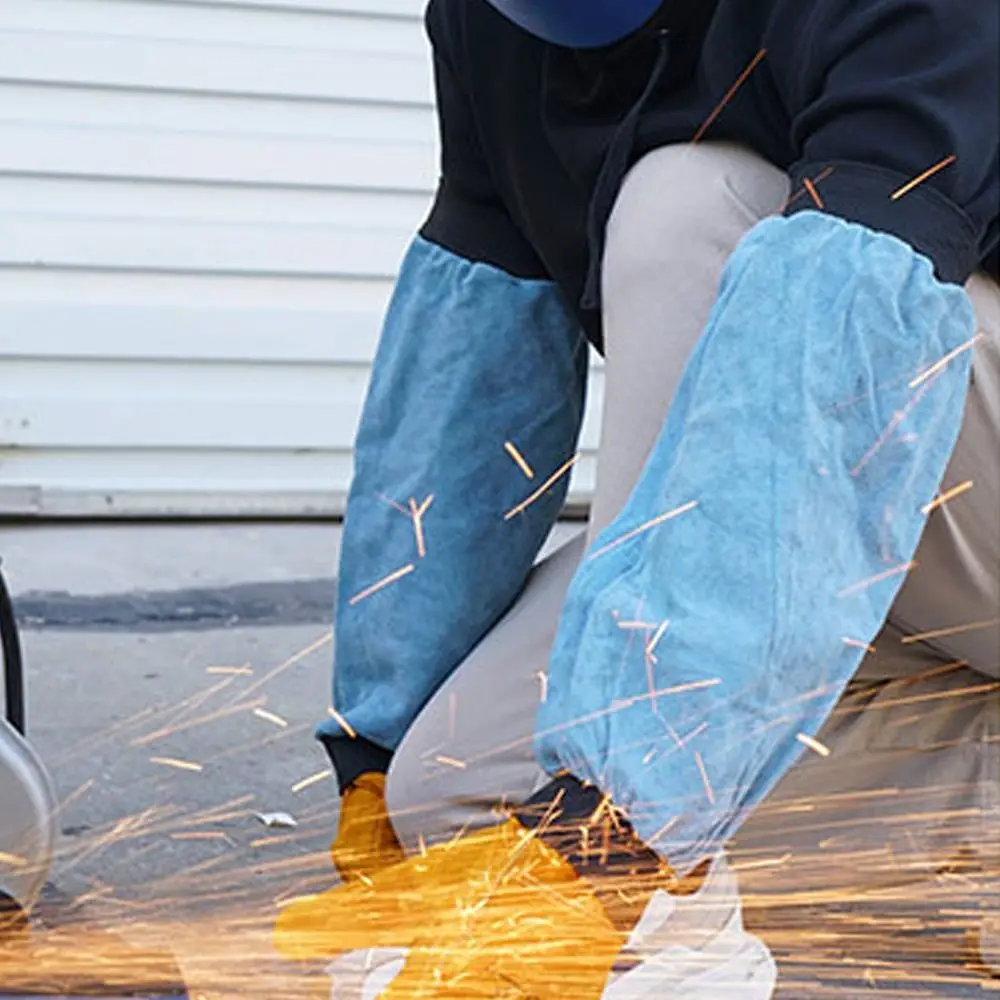 

Non-stick Liner Electric Welding Sleeves Heat Flame Resistant Anti-scalding Welder Protective Sleeves Elastic Cuff