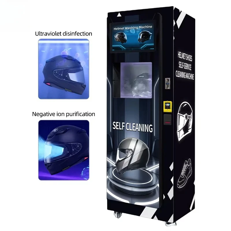 

Customized Helmet Cleaning Machine Anti Slip Base Stable Structure Prevent Moving Safe Reliable For Commercial Motorcycle Park