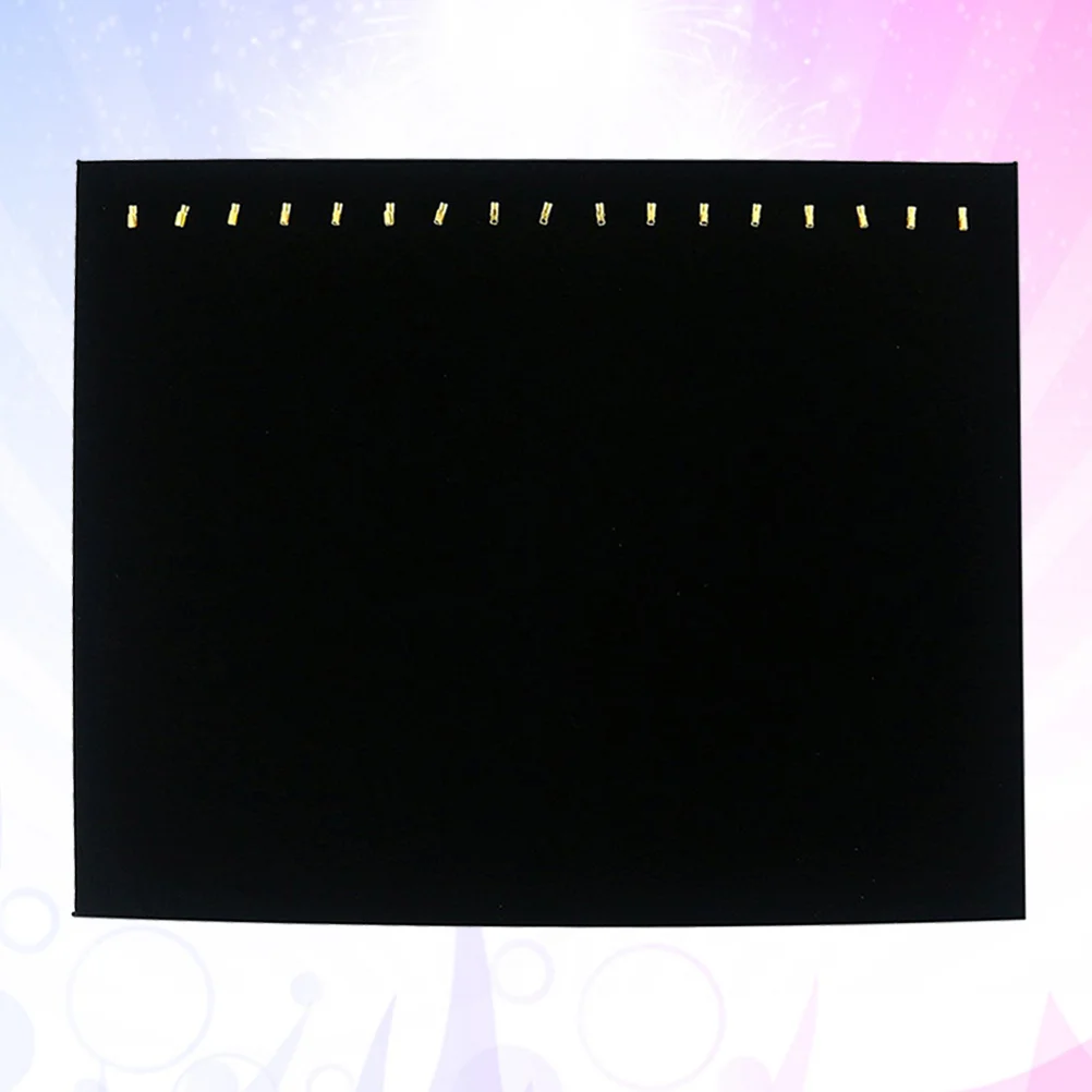 1 pz nero imbottito cavalletto collana rack espositore in fibra di legno gioielli organizzatore braccialetto pendente supporto gioielli rack
