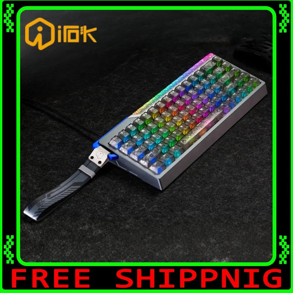 

Механическая клавиатура Irok RA68 с магнитными переключателями, проводная, из алюминиевого сплава, с ЧПУ, RGB, для киберспорта, с откликом 0.001мм, двойным MCU, низкой задержкой, аксессуары для ПК