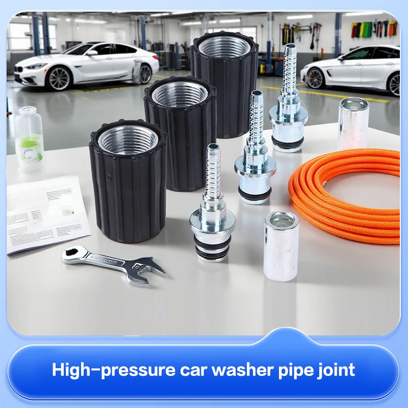 

Фитинги для шланга мойки высокого давления D14 D15 мм Кольцевая гайка M22 Автомойка Шланг для очистки воды Фитинг для шланга Поворотный соединитель