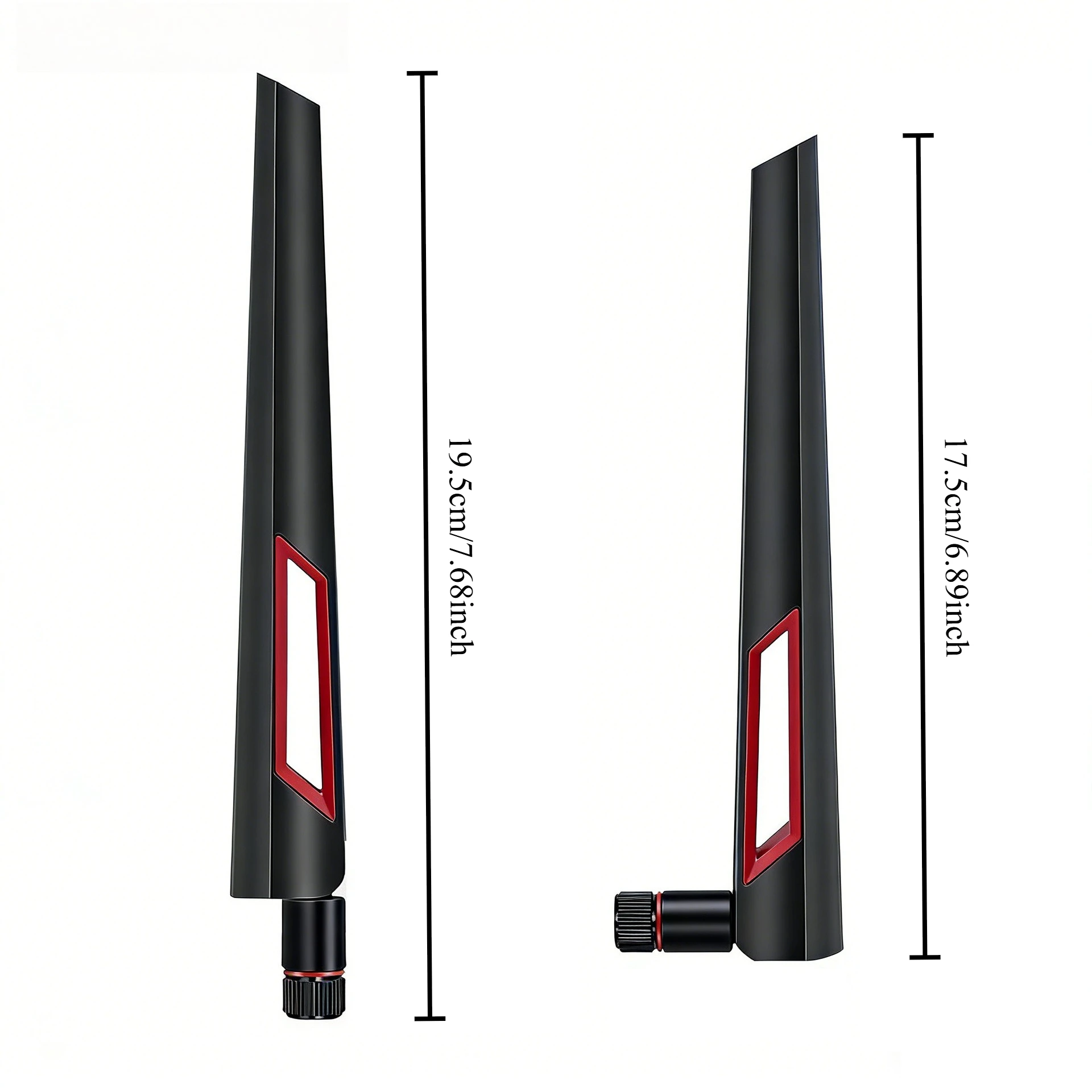 2Pcs RP-SMA Male / SMA Male SMA Connector Module Foldable Passive Antenna Module, 10dBi Antenna Compatible，Suitable for Cameras