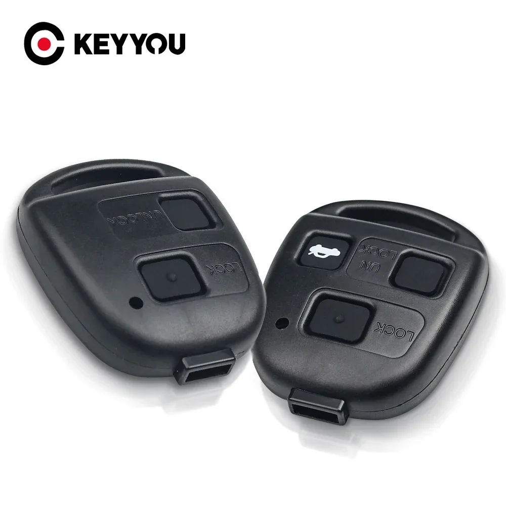 KEYYOU For Toyota Yaris Camry Corolla For Lexus Es Rx IS200 RX300 ES300 LS400 GX460 2/3 Button Remote Case Car Key Shell