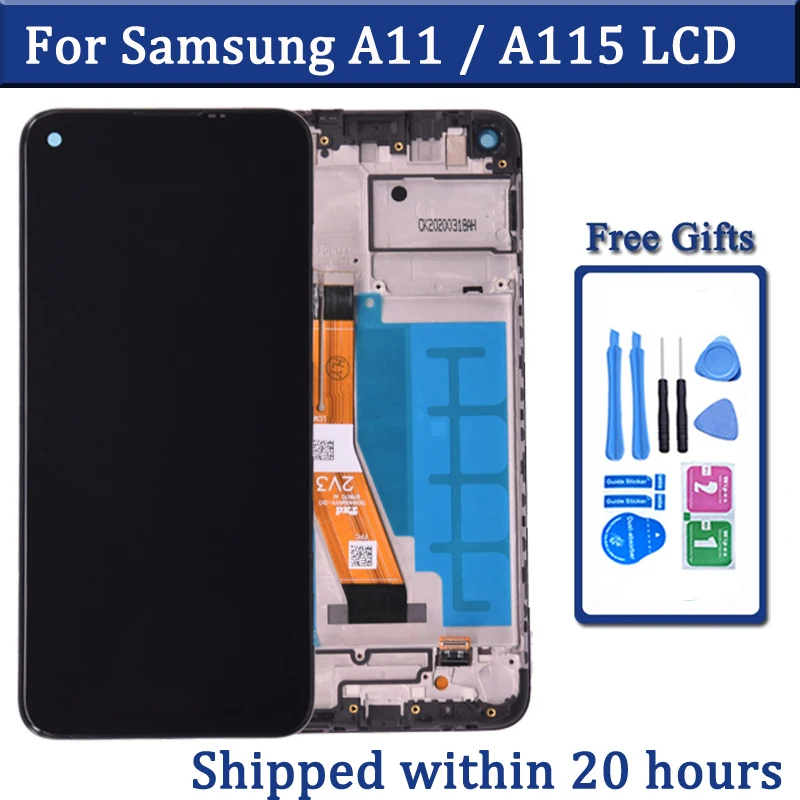 For Samsung  A11 A115 A115F LCD Display With Touch Screen Digitizer Assembly Replacement Repair Spare Part