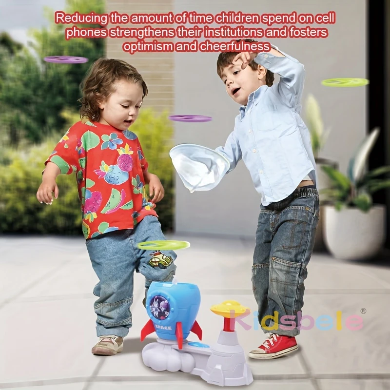 Rocket Butterfly Catching Game Summer Outside Yard Activities Toddler Toy Foot Pedal Catapult Launch Toy