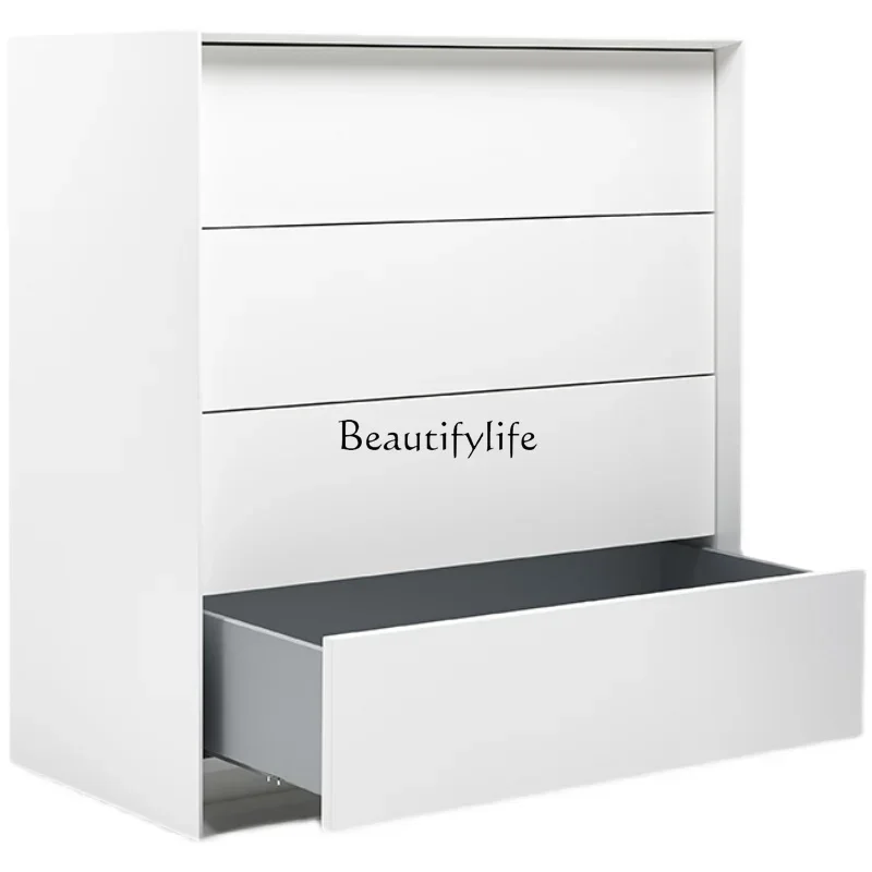 

5Italian minimalist paint three-bucket cabinet simple modern storage storage side cabinet