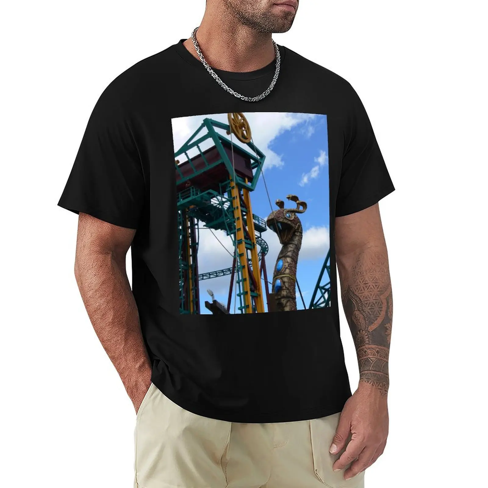 Cobra's Curse Roller Coaster Busch Gardens Tampa T-Shirt Thanksgiving Day Tee Top