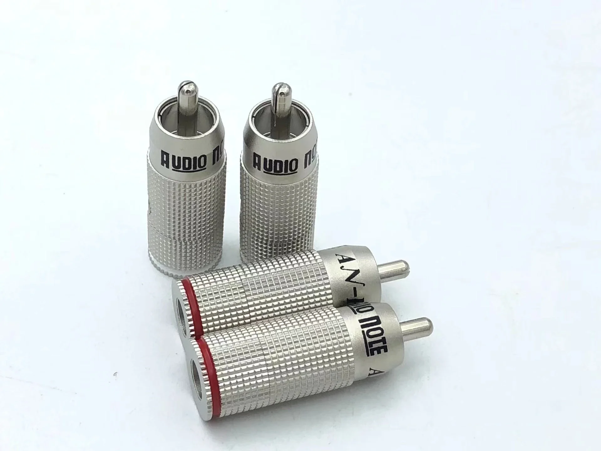 4Pcs HiFi Audio UK Audio Note AN-Vx Silver Plated RCA Lotus Plug RCA Plug Signal Line Connector 6mm