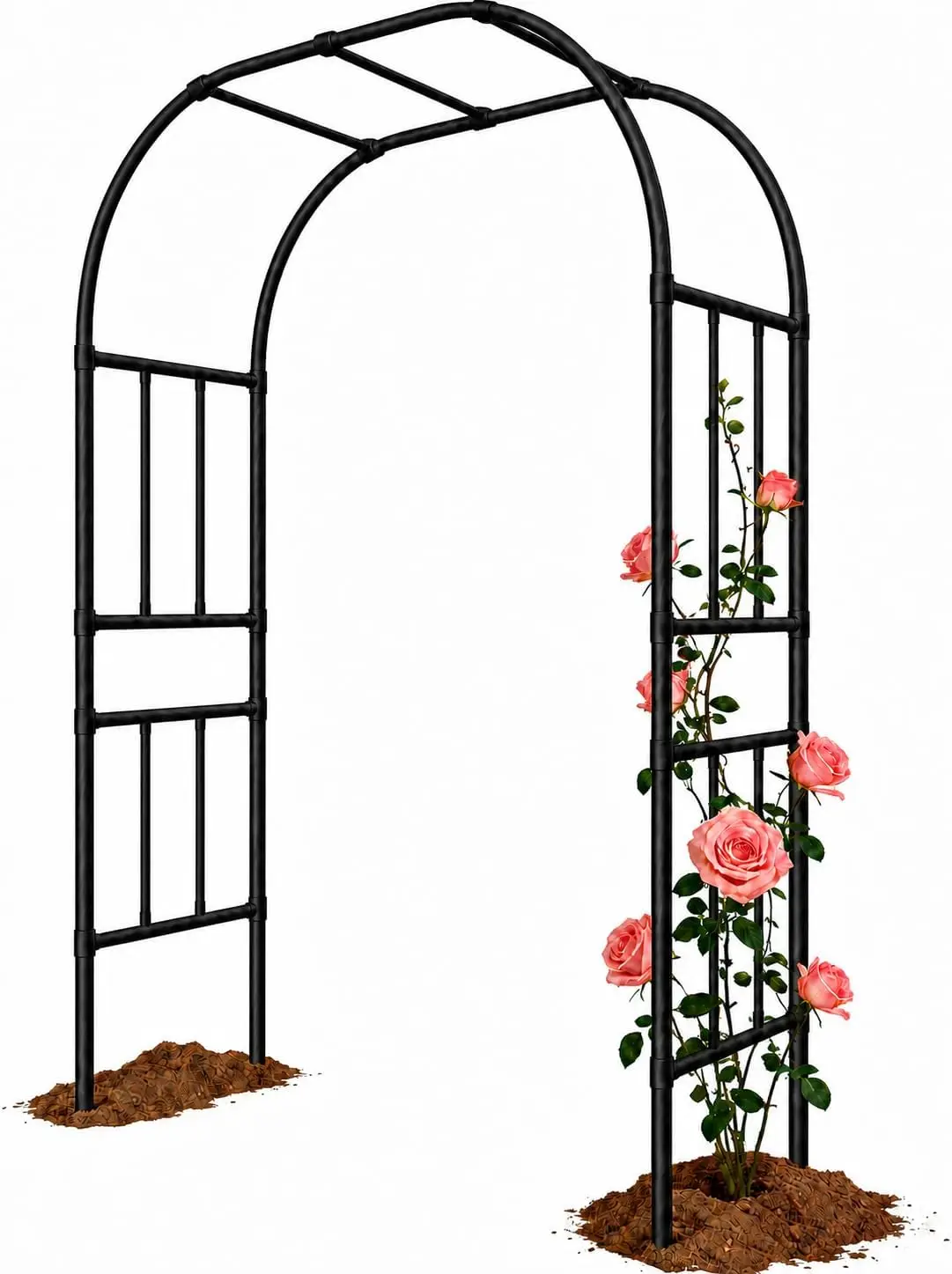 Garden Arch Trellis, Extra Heavy-Duty Design, 1-Inch Poles, Measures 59.1 by 94.8 Inches