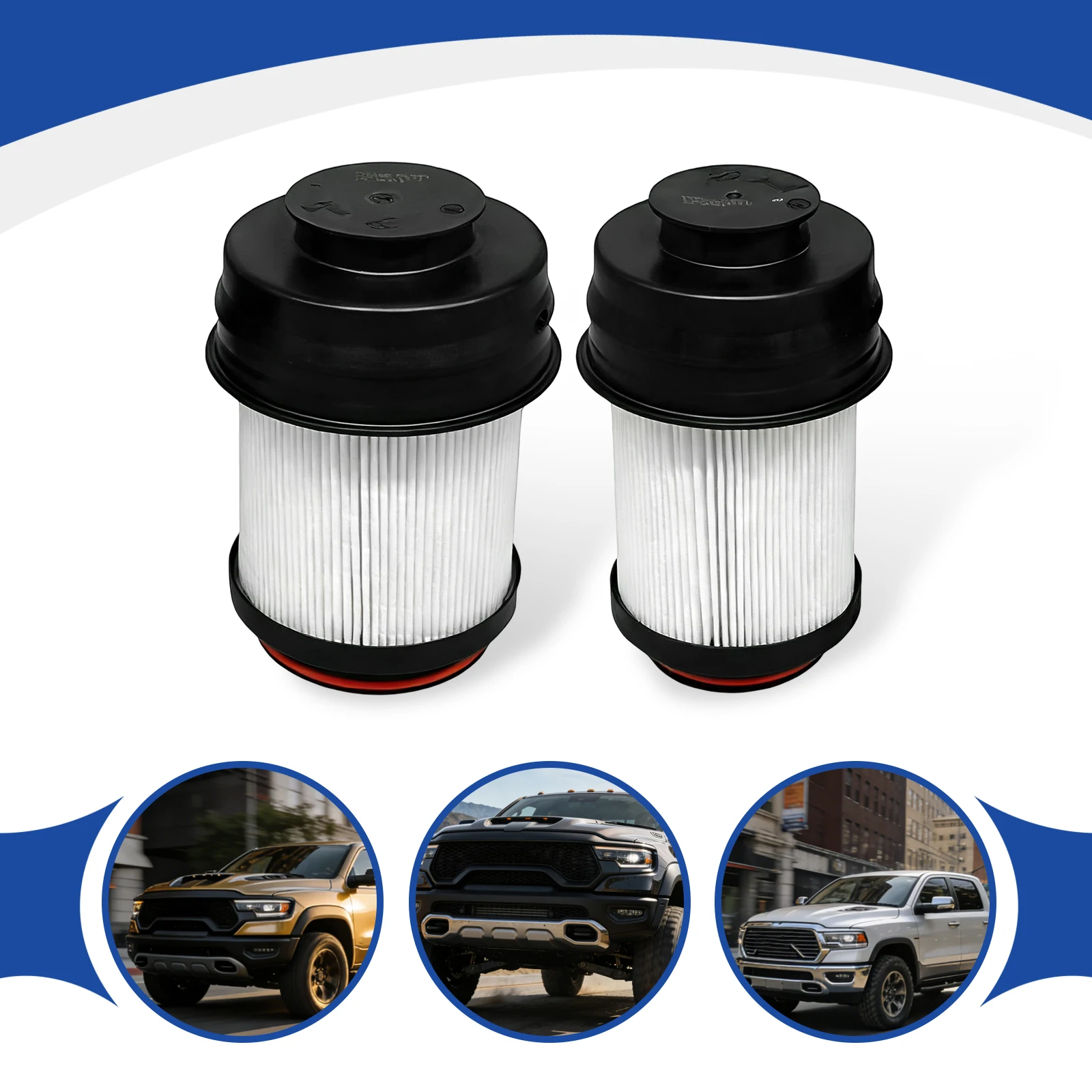 Fuel Filter,Fuel Filter Kit For 2025-2026 Ram 2500 3500 4500 5500, 2 Piece Fuel Filter Kit