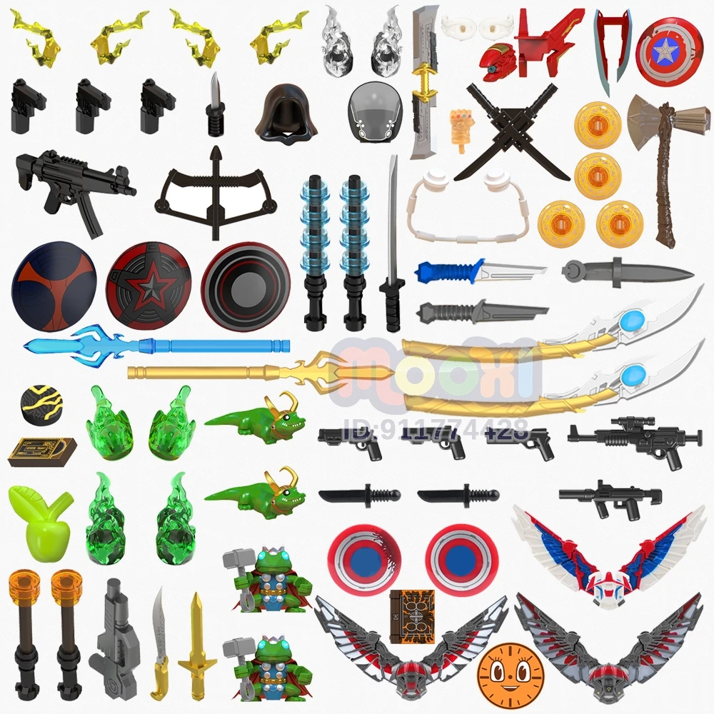 كتل WM WM6151 متوافقة مع شخصيات الحركة أجزاء مكعبات البناء ألعاب أطفال للأطفال WM6146 WM6132 WM6120 WM6119