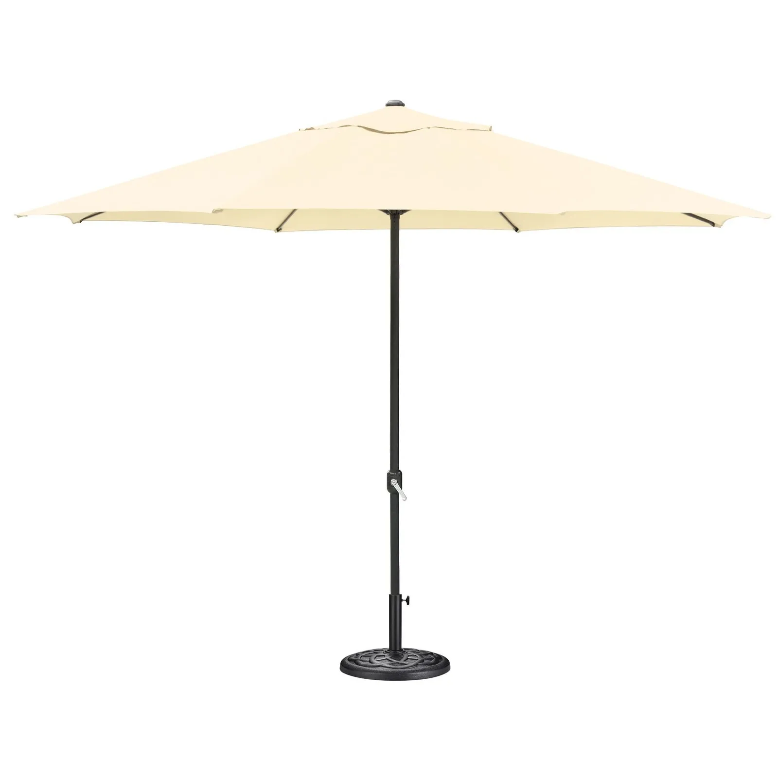 Yescom 13Ft Heavy Duty Outdoor Patio Umbrella with Base for Garden Market Beige