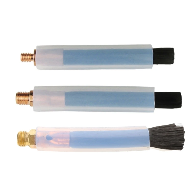 Stainless Steel M6 M8 M10 Brush Head Weld Polishing Gun Brush Pickling Brush Weld Cleaning Tool Carbon Fiber Brush Welding Brush