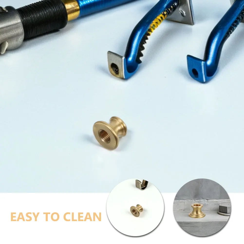 ข้อต่อโคมไฟทองเหลืองรูปตัว T แบบเกลียว 2 ชิ้น สำหรับโคมไฟตั้งโต๊ะและติดผนัง ติดตั้งง่าย อุปกรณ์ซ่อมแซม