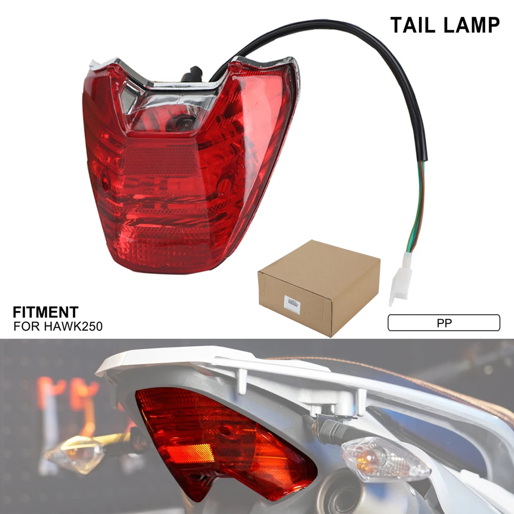 

Motorcycle Tail Light Lamp Rear Lamp Daytime Running Signal For Hawk HAWK 250 Motocross Enduro
