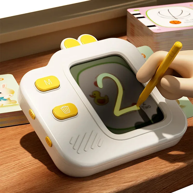 Interactive Vocabulary Sketchpad Learning Toy with Random Color Buttons Stylus & Interactive Screen(Batteries Not Included)