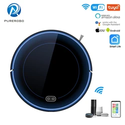 Purerobo F8 Robot Vacuum Cleaner Wet Dry Smart Home Mop APP &Remote Control Smart Automatic Reharge Dust Removal Dark Blue Robot